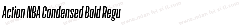 Action NBA Condensed Bold Regular字体转换